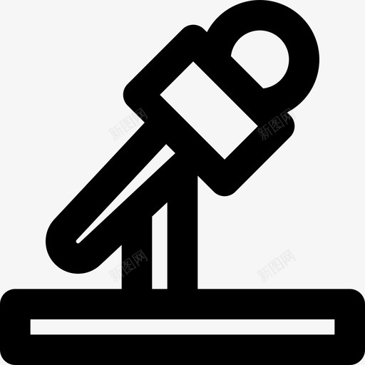 麦克风新闻媒体5大纲图标svg_新图网 https://ixintu.com 大纲 新闻媒体5 麦克风