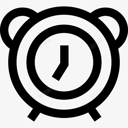 闹钟家居用品4线性图标svg_新图网 https://ixintu.com 家居用品4 线性 闹钟