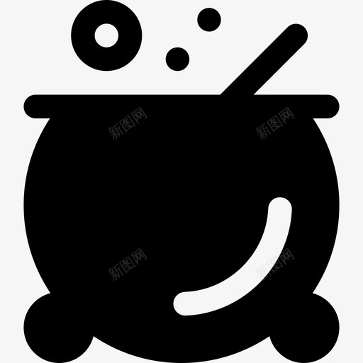 大锅万圣节12装满了图标svg_新图网 https://ixintu.com 万圣节12 大锅 装满了