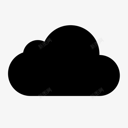 云_fsvg_新图网 https://ixintu.com 云_f 填充 单色 简约 扁平