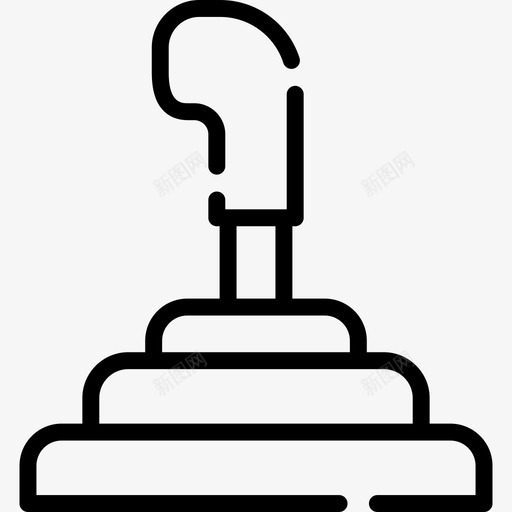 换档机构机械元件线性图标svg_新图网 https://ixintu.com 换档机构 机械元件 线性