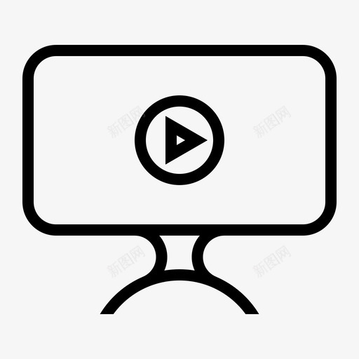 电脑显示器设备硬件图标svg_新图网 https://ixintu.com 外设 屏幕 电脑元件 电脑显示器 硬件 设备