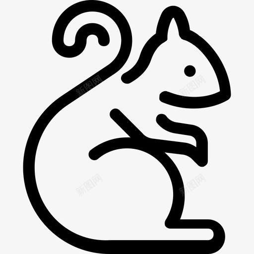 松鼠自然5直系图标svg_新图网 https://ixintu.com 松鼠 直系 自然5