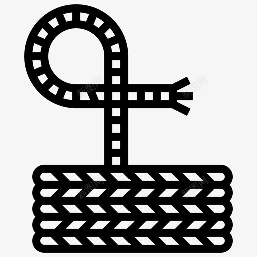 缆绳绳海盗绳图标svg_新图网 https://ixintu.com 海盗绳 绳 缆绳