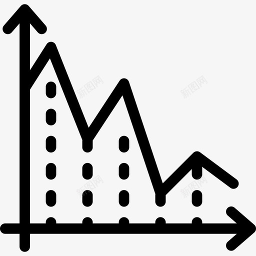 损失图表方案2线性图标svg_新图网 https://ixintu.com 图表方案2 损失 线性
