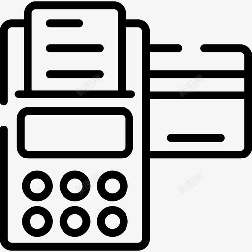 销售点电子商务15线性图标svg_新图网 https://ixintu.com 电子商务15 线性 销售点