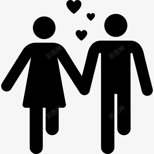 情人情人节的象形图充满图标svg_新图网 https://ixintu.com 充满 情人 情人节的象形图