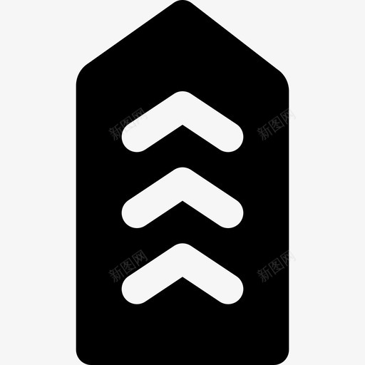 V形军徽5实心图标svg_新图网 https://ixintu.com V形 军徽5 实心