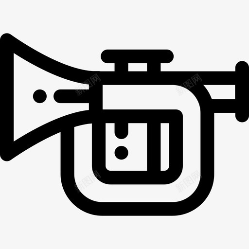 爵士乐音乐图标6线性svg_新图网 https://ixintu.com 爵士乐 线性 音乐图标6