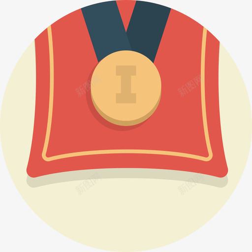 奖牌棒球棍平的图标svg_新图网 https://ixintu.com 奖牌 平的 棒球棍