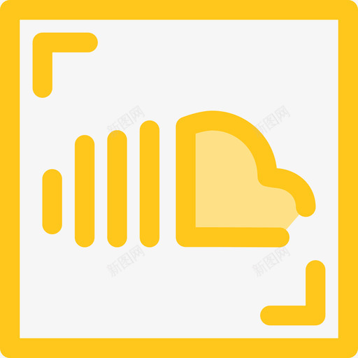 Soundcloud社交媒体21黄色图标svg_新图网 https://ixintu.com Soundcloud 社交媒体21 黄色