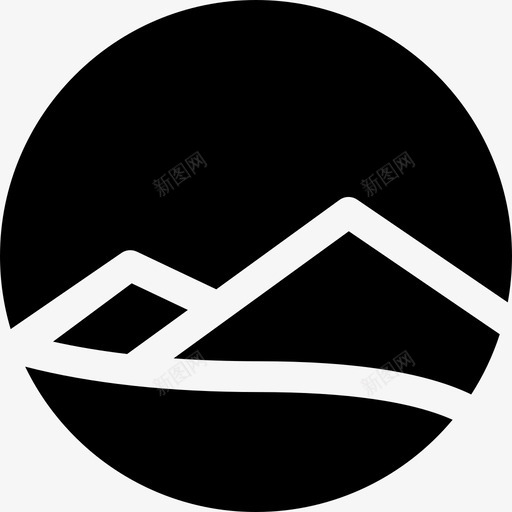 山风景17充满图标svg_新图网 https://ixintu.com 充满 山 风景17