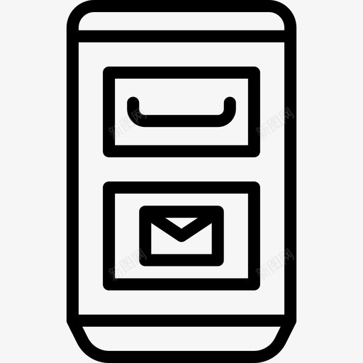 邮箱城市景观2线性图标svg_新图网 https://ixintu.com 城市景观2 线性 邮箱