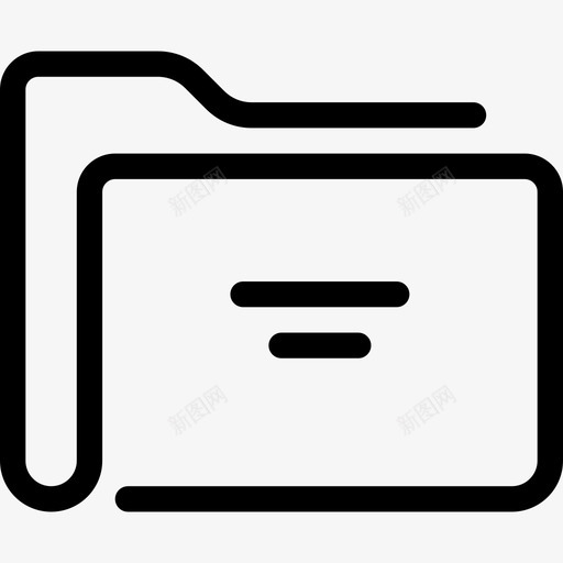文件夹办公室27线性图标svg_新图网 https://ixintu.com 办公室27 文件夹 线性