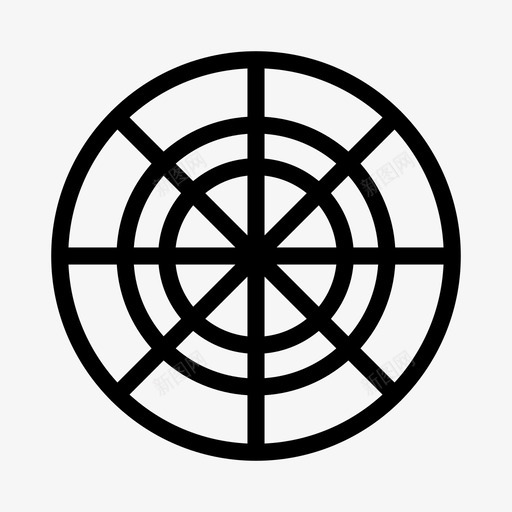 射击靶瞄准靶心图标svg_新图网 https://ixintu.com 射击靶 瞄准 瞄准准心 运动 靶心 飞镖