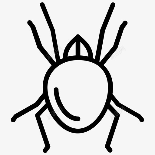 螨臭虫昆虫图标svg_新图网 https://ixintu.com 昆虫 昆虫线图标 木虱 臭虫 螨