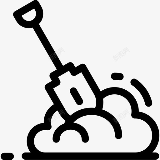 铲结构12直线图标svg_新图网 https://ixintu.com 直线 结构12 铲