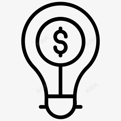 商业理念创意理念金融理念图标svg_新图网 https://ixintu.com 创意理念 创新理念 商业理念 营销策略线图标 财务规划 金融理念