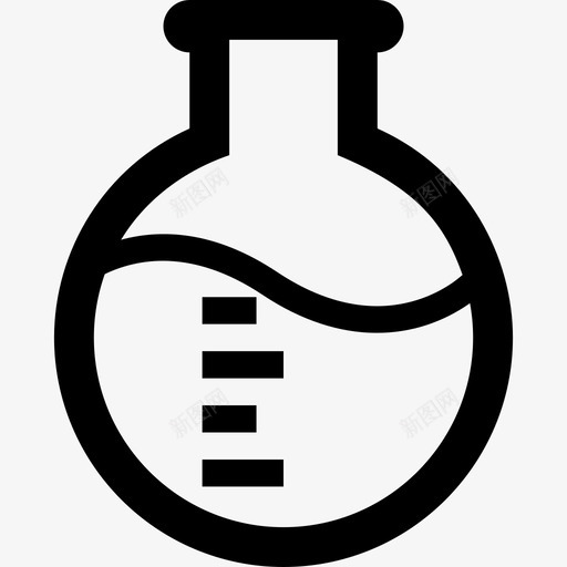 佛罗伦萨烧瓶实验实验室图标svg_新图网 https://ixintu.com 佛罗伦萨烧瓶 厚轮廓 实验 实验室 测试 球形烧瓶 研究
