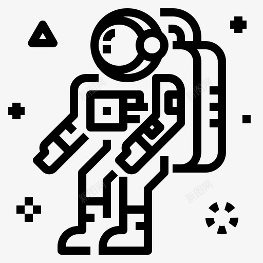 宇航员天文学宇宙图标svg_新图网 https://ixintu.com 天文学 太空 宇宙 宇航员 教育 科学