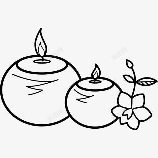 蜡烛spa3手工制作图标svg_新图网 https://ixintu.com spa3 手工制作 蜡烛