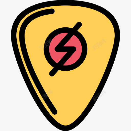 吉他选择音乐5颜色图标svg_新图网 https://ixintu.com 吉他选择 音乐5 颜色