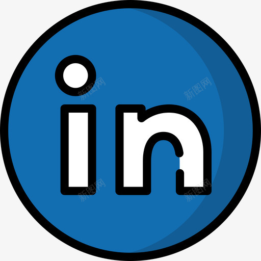 Linkedin社交媒体23线性颜色图标svg_新图网 https://ixintu.com Linkedin 社交媒体23 线性颜色