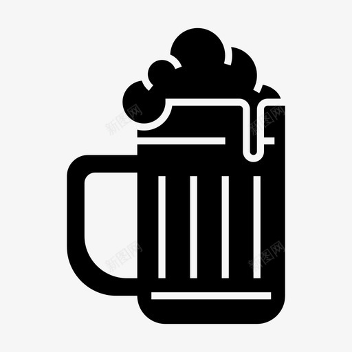 啤酒杯玻璃啤酒啤酒节图标svg_新图网 https://ixintu.com 啤酒固体 啤酒杯 啤酒节 玻璃啤酒 酒吧