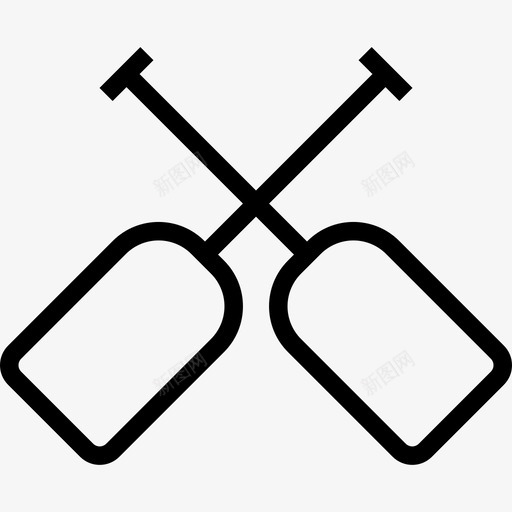 划船运动会3直线型图标svg_新图网 https://ixintu.com 划船 直线型 运动会3