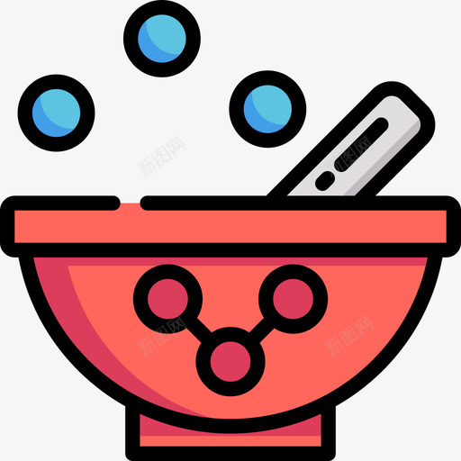 灰浆化学7线性颜色图标svg_新图网 https://ixintu.com 化学7 灰浆 线性颜色