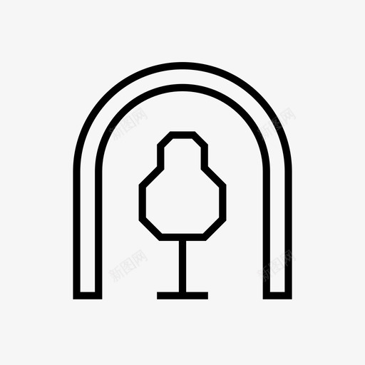 公园拱门森林图标svg_新图网 https://ixintu.com 1em技术导航 公园 拱门 树木 森林 花园
