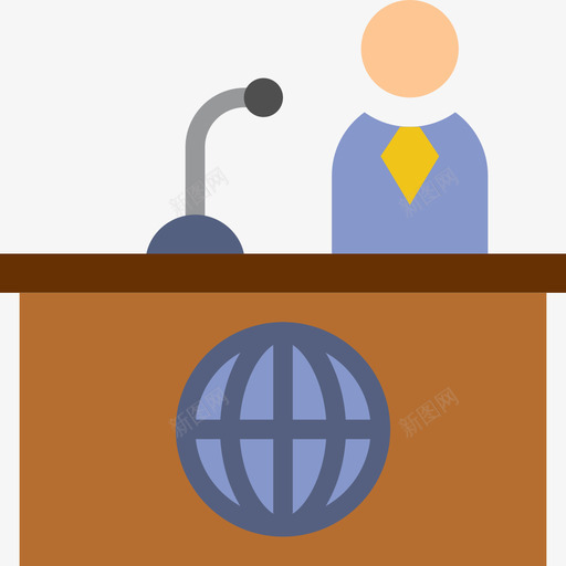 新闻记者新闻媒体4平图标svg_新图网 https://ixintu.com 平 新闻媒体4 新闻记者
