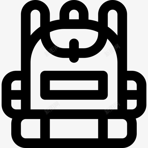 背包森林7直线型图标svg_新图网 https://ixintu.com 森林7 直线型 背包