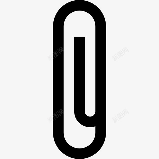 回形针文具和办公室3直线型图标svg_新图网 https://ixintu.com 回形针 文具和办公室3 直线型
