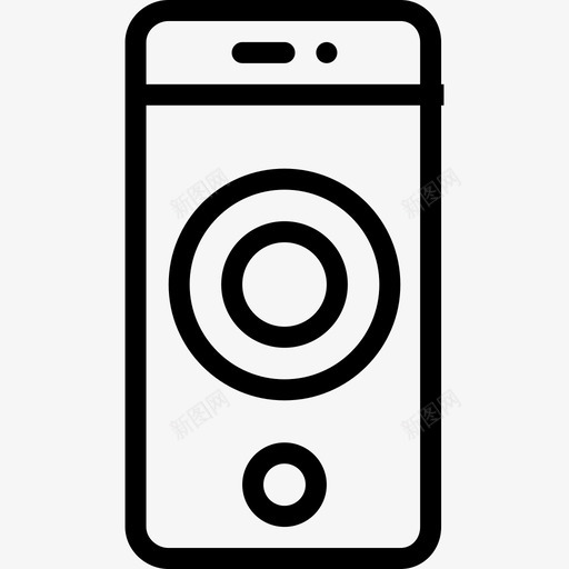 智能手机手势2线性图标svg_新图网 https://ixintu.com 手势2 智能手机 线性