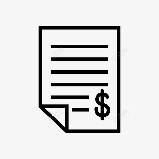 合同协议帐单图标svg_新图网 https://ixintu.com 交易 协议 发票 合同 帐单 财务1