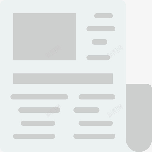 新闻报纸新闻媒体4平面图图标svg_新图网 https://ixintu.com 平面图 新闻媒体4 新闻报纸