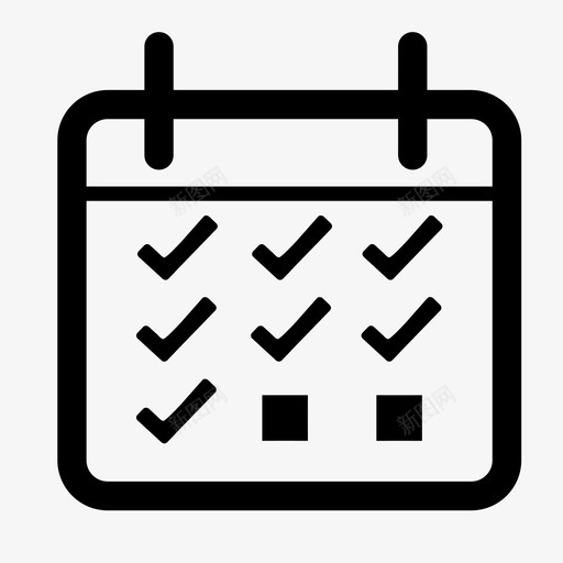 考勤记录svg_新图网 https://ixintu.com 考勤记录 线性