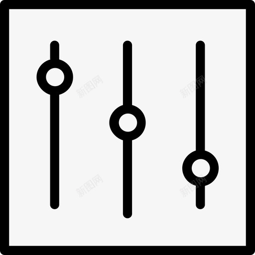 混合器基本要素线性图标svg_新图网 https://ixintu.com 基本要素 混合器 线性