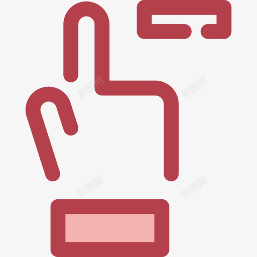指针光标9红色图标svg_新图网 https://ixintu.com 光标9 指针 红色