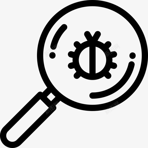病毒网络安全3线性图标svg_新图网 https://ixintu.com 病毒 线性 网络安全3