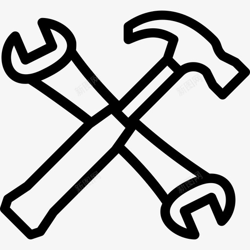 9号工具直线锤图标svg_新图网 https://ixintu.com 9号工具直线锤