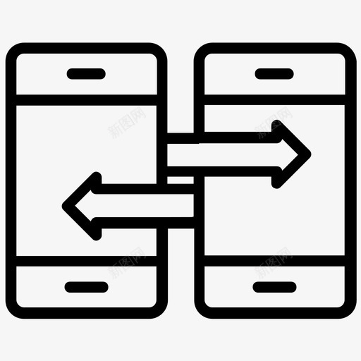数据共享android应用程序数据交换图标svg_新图网 https://ixintu.com android应用程序 数据交换 数据共享 无线连接 社交媒体线路图标 移动共享