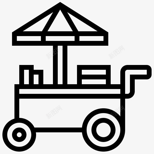 小卖部手推车亚洲食品图标svg_新图网 https://ixintu.com 亚洲 小卖部手推车 街头 街头食品和食品卡车路线 食品