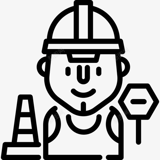 工人工作和职业直系图标svg_新图网 https://ixintu.com 工人 工作和职业 直系