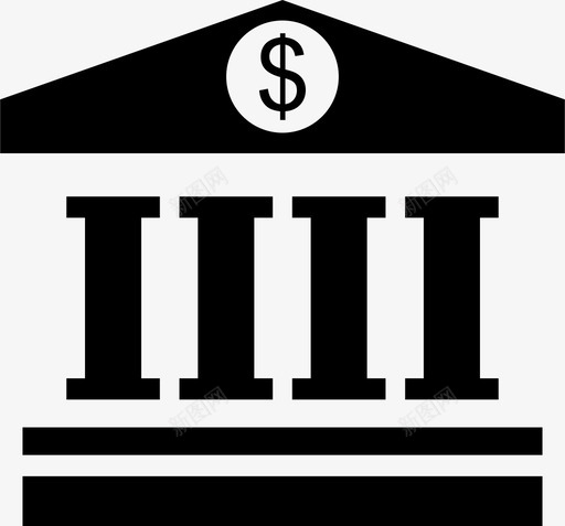 银行现金信贷图标svg_新图网 https://ixintu.com 信贷 储蓄 现金 钱 银行