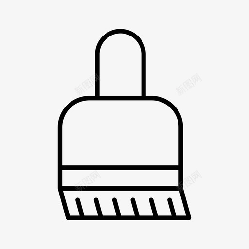 清洁扫帚刷子图标svg_新图网 https://ixintu.com 储存 刷子 扫帚 清洁 病毒 通用图标线