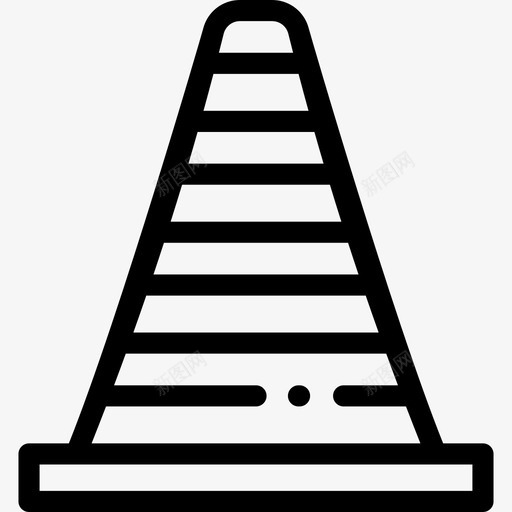 锥形消防2号线性图标svg_新图网 https://ixintu.com 消防2号 线性 锥形