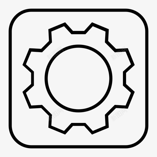 齿轮电气机械图标svg_新图网 https://ixintu.com 工具 机械 电气 设置 齿轮