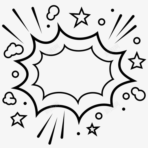 爆炸漫画图标svg_新图网 https://ixintu.com 漫画 爆炸